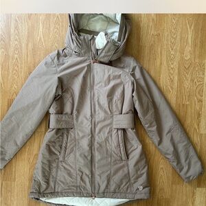Mountain Hardwear Women's Brown Hooded Ski Jacket